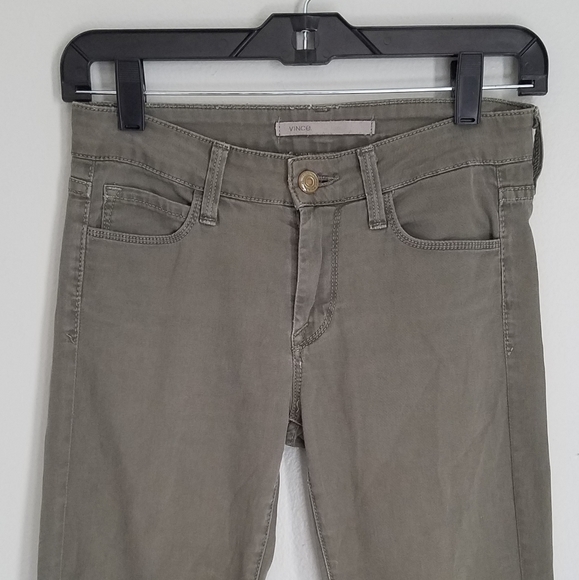 🌺🌼🌻Vince 5 Pocket Skinny Leg Light Olive Pants - Picture 3 of 7